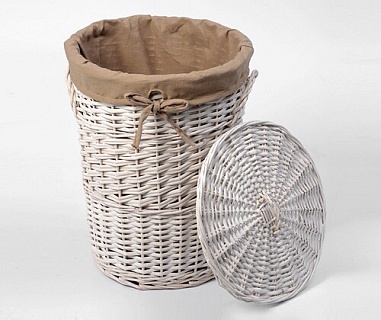 Корзина для белья плетеная с крышкой Aller WasserKRAFT WB-106L