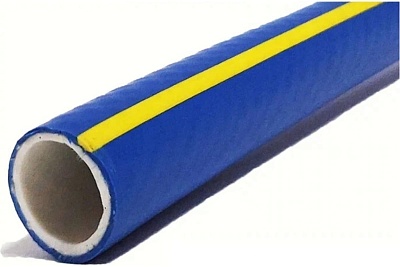 Шланг поливочный трехслойн. "AQUA FORCE"  (Soft touch-резина армированная ) 3/4", пищевой (бухта 50 м) 4атм, от -50 до +90 С