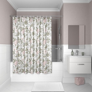 Штора для ванной комнаты, IDDIS, 200*180 см, полиэстер, Decor ,D05P218i11 (9628)