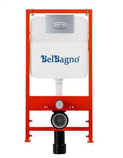 Система инсталляции д/унитаза BELBAGNO BB026 с кнопкой хром мат.BB050CR.MAT