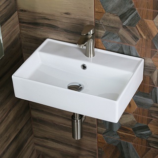 Умывальник фигурный 7657D MELANA