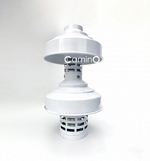 Наконечник с ветрозащитой вертикальный 60/100  CE.00.70 H 