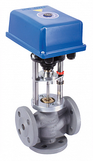 Клапан регул. 3-х ход. ВКТР DN20, PN16, Kvs6,3, 1...150°C, с ВЭП-118, 4 скор., 3-поз., 220V ВОГЕЗ