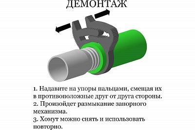 Хомут силовой  пластиковый Clip-Track (Клип Трэк) 16-20мм, 1/2'' / Брать кратно 10 на магазины