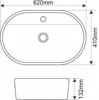 Умывальник фигурный 78325X MELANA