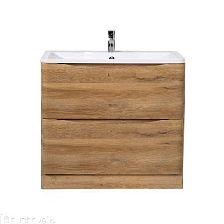 Комплект мебели 80 "ACQUA-800-2C-PIA Rovere Rustico" напольная 2 ящ. BELBAGNO (ум.BB800/455-LV-MR-ALR) 
