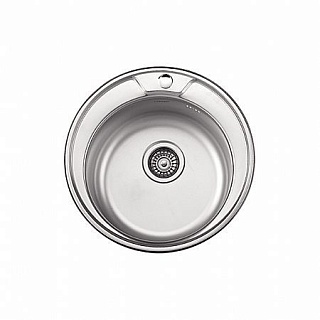 Мойка нерж врезная  MELANA D490  (0,8х180) (15) 002tа/252/250