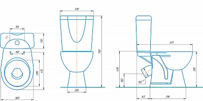 Унитаз-комп "НЕО" белый с сид. м/лифт  (КСФ) 