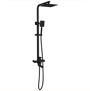 Душевая система HARD нерж. черный d35 с поворотным изливом 3505/С ARGO 43969 АКЦИЯ