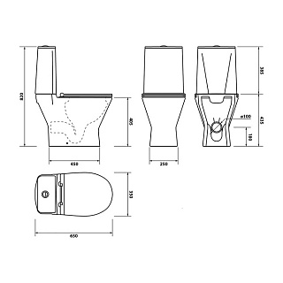 Унитаз-комп IDDIS "EDIFICE" в комп.сиденье мультилифт АКЦИЯ!!