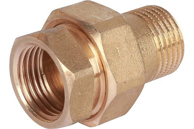 Американка  1/2" г/ш ЛАТ уплотнение под гайкой o-ring кольцо (100/10) SFT-0040-000012 STOUT