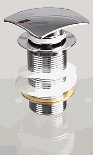 Донный клапан CLICK- CLACK с квадратной кнопкой хром TERMA 10117