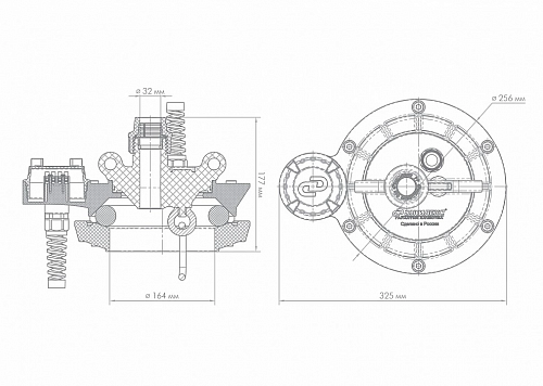 Оголовок  скважинный ОСПБ 130-140/32 