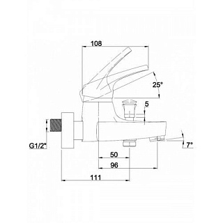 Смес д/ванны к/н Kaiser Country (55221/55022)