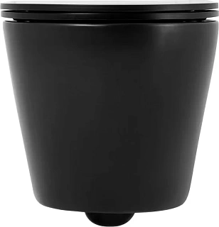 Унитаз подвесной Belbagno "COLORATO" безободк. сид.м/л черный матовый  (BB062CHR-MB+BB062SC-MB)