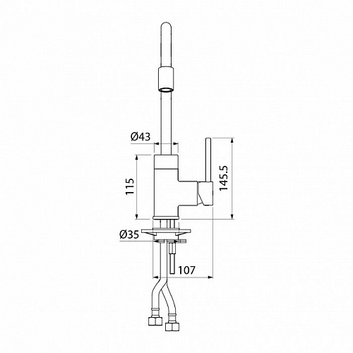 Смеситель для кухни,  Kitchen 360, IDDIS, K36SBJBi05