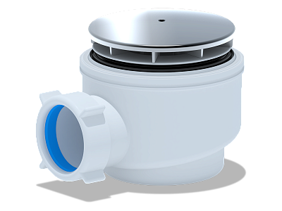 Сифон для душевого поддона 1 1/2" 60, хром, Ани пласт E510C(12)