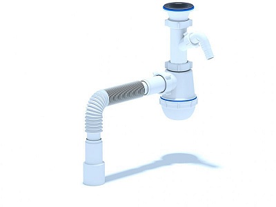 Сифон 1 1/2х40 бутылочный с отводом для стир. машины, с гибкой, д/мойки, Ани пласт Грот A1015  (25)