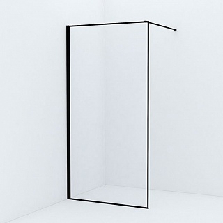 Душевая перегородка Walk In, черный 100x195, Slide, IDDIS, SLI8BS1i23