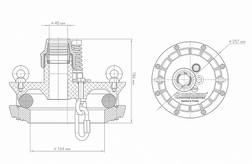 Оголовок  скважинный ОСП 140-160/40 (6007)