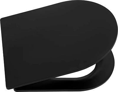 Унитаз подвесной Belbagno "COLORATO" безободк. сид.м/л черный матовый  (BB062CHR-MB+BB062SC-MB)
