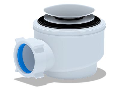 Сифон для душевого поддона 1 1/2" 50, хром, сетка Ани пласт E410C(12)