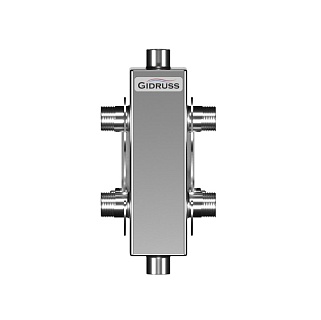 Гидравлич. разделитель GRSS-40-20 (Pmax=40 кВт, G 3/4˝, Qmax=1.7 м3/ч)  AISI304