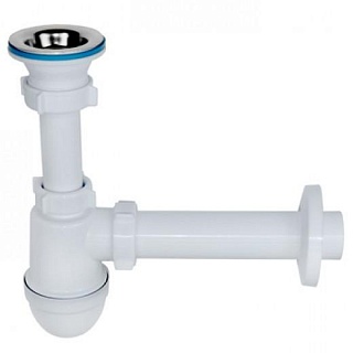 Сифон 1 1/2х40 бутылочный с прямой трубой 40 мм  Ани пласт С0104  (35)