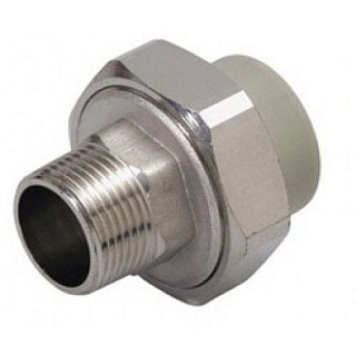 Разборное соед.32*3/4"нар.рез. серый (10/40) ПРО АКВА (PA21016G)