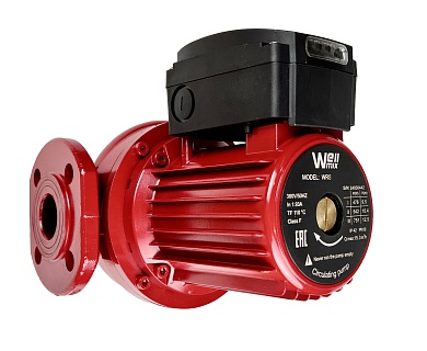 Насос цирк. WRS 50-130SF (280мм) DN50, PN10, Qmax=25м3/ч, Hmax=13м, Tmax=110°С, 220В, 1100Вт, 3-скор. (17109992) Wellmix