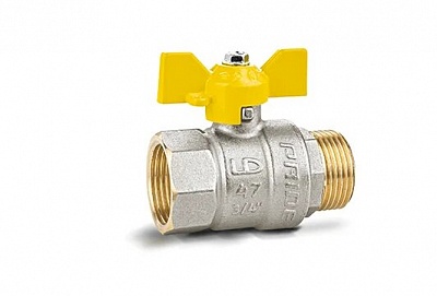 Кран шаровый LD Pride 47.15. ВН Ду 15 Ру40 бабочка GAS (30)
