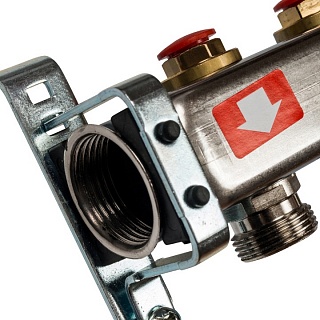 Коллектор 7-вых. нерж.ст. без расходомер. (SMS 0932 000007) STOUT