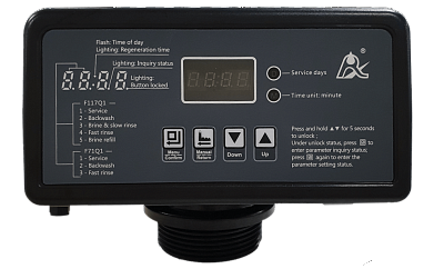 Клапан Runxin TMF116Q3 автоматический, умягчение по расходу, до 4,5 м3/ч, присоединение 1" (4797 , 36560)