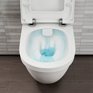 Унитаз подвесной VITRA S50 с Rim-ex с тонким сиденьем (7740В003-0075 + 110-003-019)