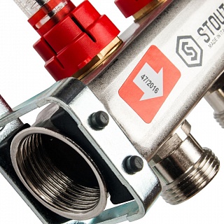 Коллектор 12-вых. нерж.ст. с расходомер. (SMS 0917 000012) STOUT