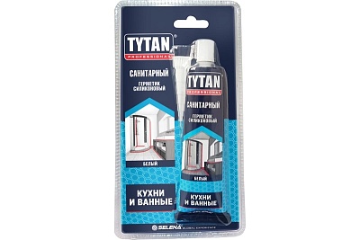 Герметик TYTAN- санитарный белый.85г.(24) (17601) ВЫГОДА