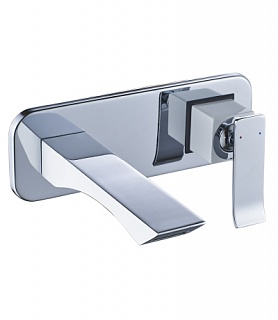 Смеситель д/умывальника "Contest" (5826СW) встраиваемый хром/белый LEMARK 