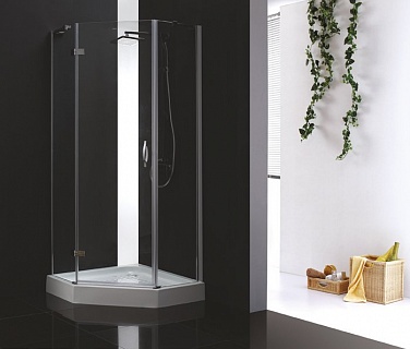 ДУШЕВОЙ УГОЛОК CEZARES BERGAMO-P-1 100-C-Cr-R-IV