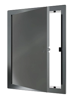 Сантехнические люки L1520N GRAY с магн. замком 150х200 (172х222) с фланцем (36)