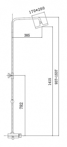 Душ.система Haiba HB2419 белый/хром