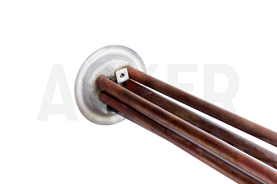 Тэн д/водонагревателей 2,0 Квт медь ф64мм, под анод М4, L295мм с упаковкой (AS00005) Asker 