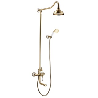 Душевая система "Villa " (4862B) с поворотным изливом бронза LEMARK 