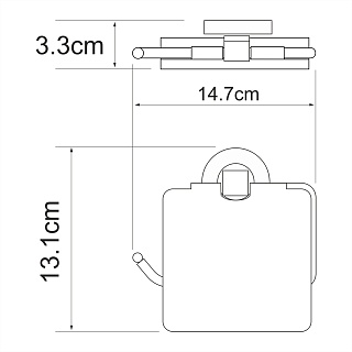 Держатель д/туал бумаги WasserKRAFT Rhein K-6225