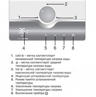 Проточный водонагреватель Electrolux NPX  8 FLOW ACTIVE 2.0