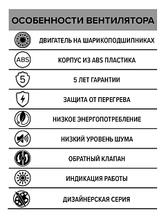 Вентилятор SLIM 4C Matt black осевой c обр.клапаном Ду100 (настенный,потолочный) (20)