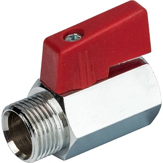 Кран шар. мини, муфта/резьба 1/2" SVB-0022-000015 STOUT