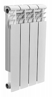 Радиатор бимет. Rommer Profi BM350 12 сек (RAL9016)  