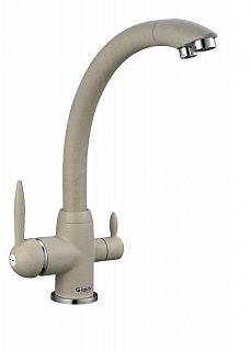 Смеситель д/кухни G-lauf (GOP18-A093KS) ф40 лат. под фильтр, песочный  
