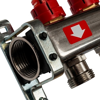 Коллектор 5-вых. нерж.ст. с расходомер. (SMS 0927 000005) STOUT