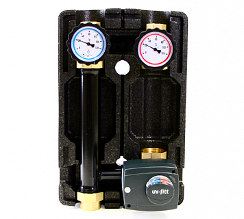 Насосно-смес. группа DN25, с 3-х ход и серв,без насоса, в теплоизоляции (493B2500) "Uni-Fitt"